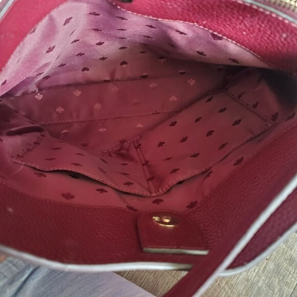 Kate Spade Jackson Forest Floral Pink White Burgundy wkru7017 - Picture 6 of 11